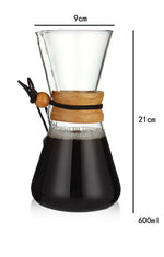 Load image into Gallery viewer, Glass Pour-over Coffee Carafe
